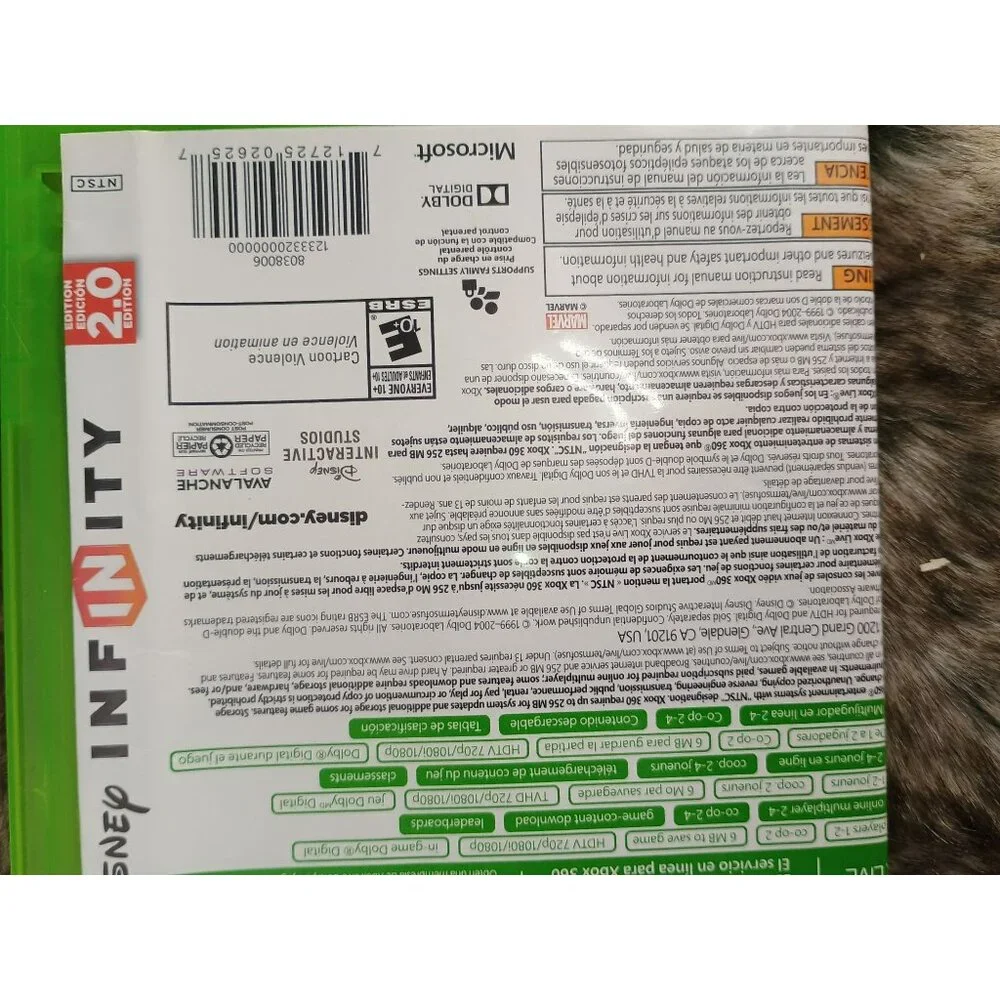 Disney Infinity 2.0 Edition Game Disc & Case Xbox 360‎